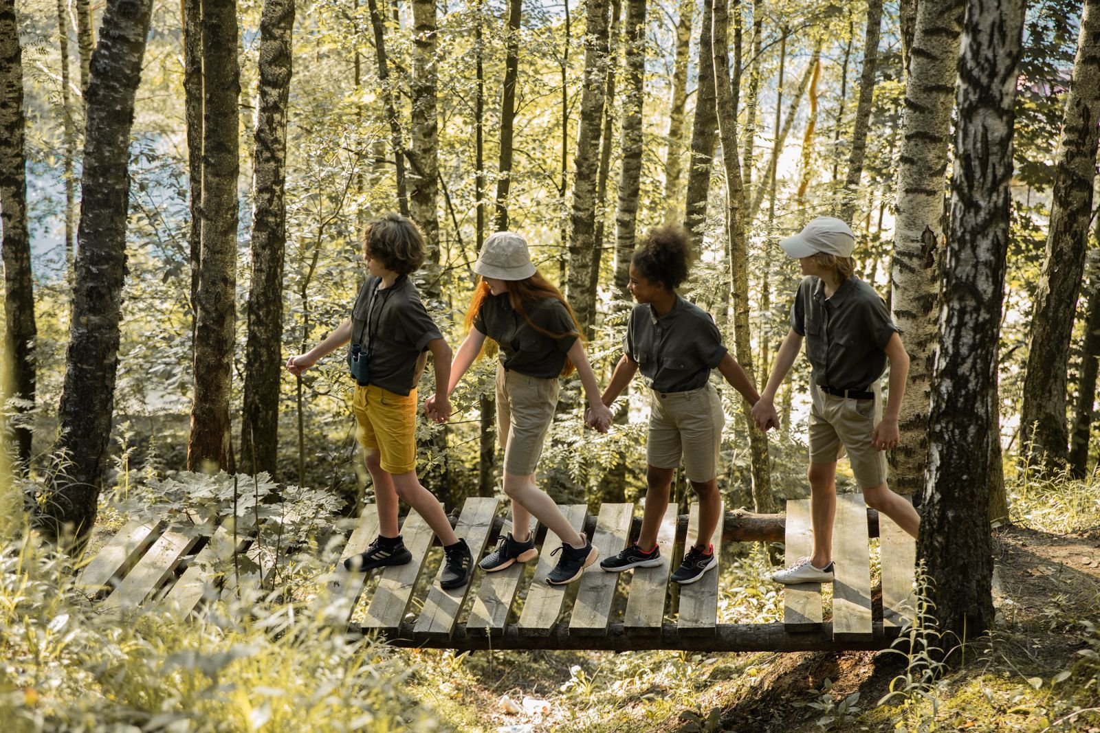 A group of teenagers outdoors